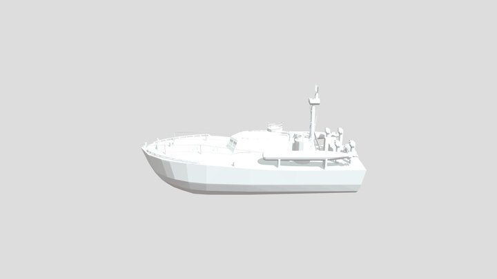 Mil Boat 3D Model