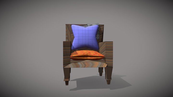 Living Room Chair 3D Model