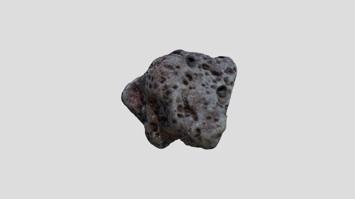 Icelandic volcanic rock - 70x60mm 3D Model