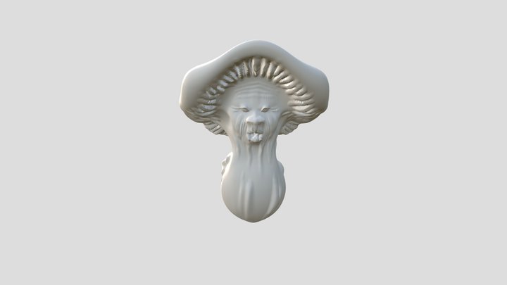 Old lady mushroom 3D Model