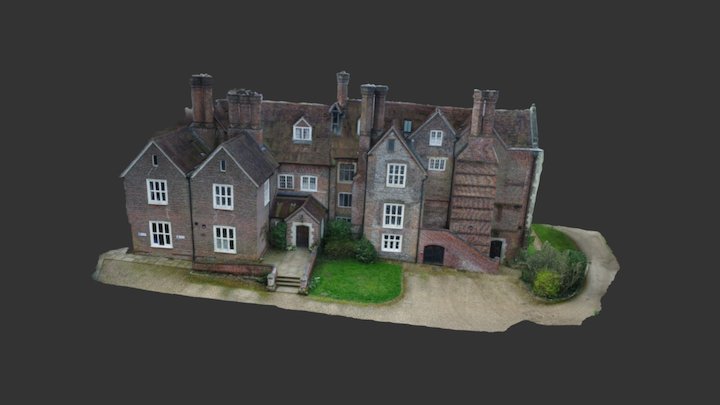 Chawton House - South facade 3D Model