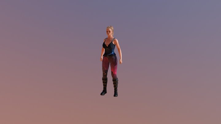 Dancing Girl animation test 3D Model