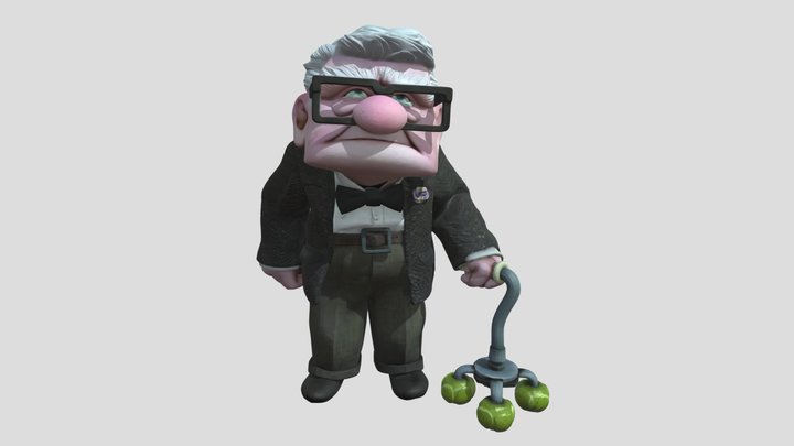 Carl Fredricksen from Up – Kostenloses 3D-Modell STL