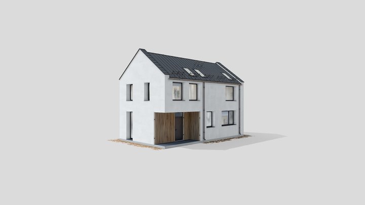 Modern Minimalist House 3D Model