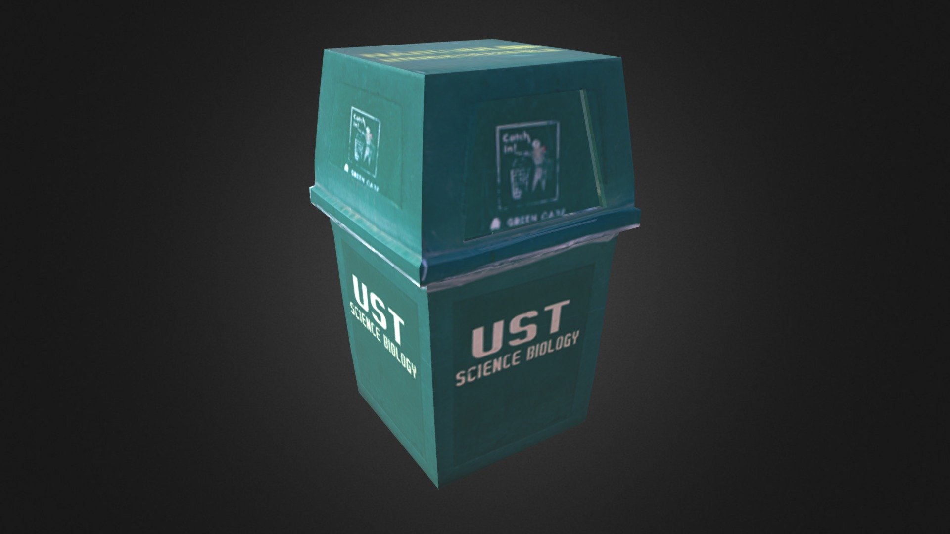 Senior High Science Laboratory Trash Bin