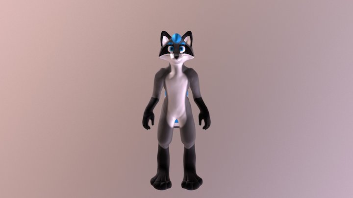 Mike the Electric Raccoon (commission) 3D Model