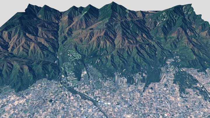 穂高F9号墳が位置する地形 ver.2 3D Model