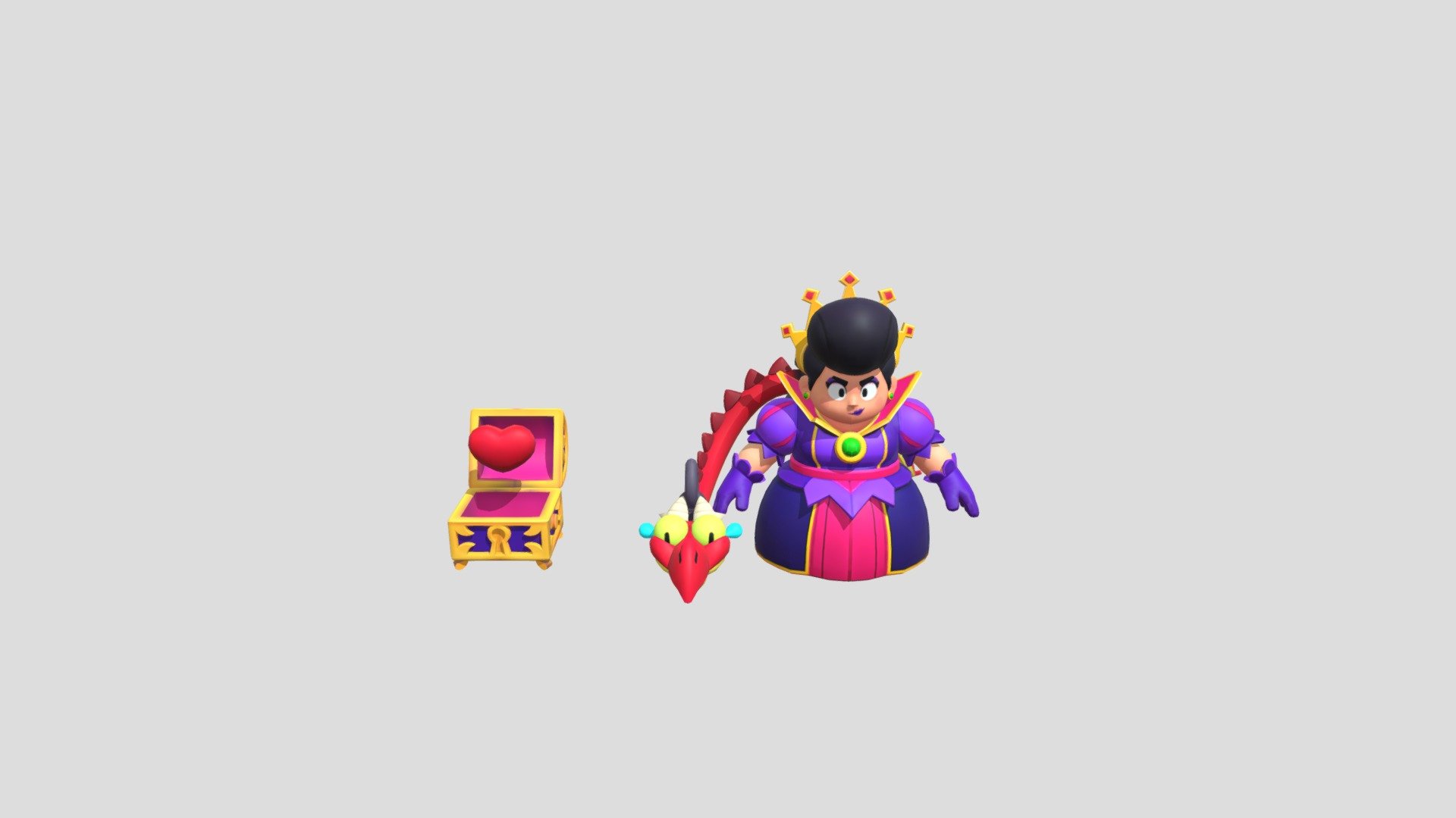 Brawl stars Evil Queen Pam - Download Free 3D model by Cartoon splash (davi  samuel) (@Cartoonsplash) [57b6f32]