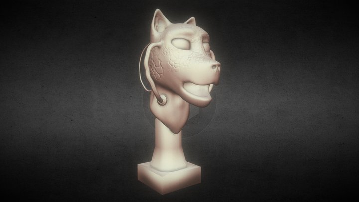 Charlie head Anthro model 3D Model