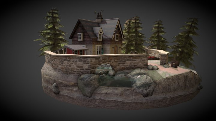 DAE Diorama - Grandma's House 3D Model