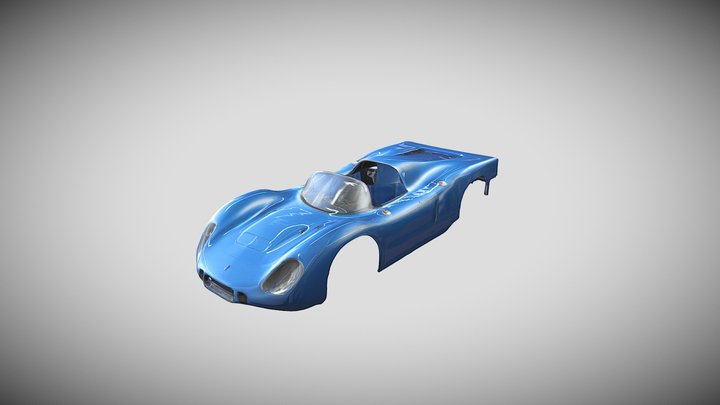 Le mans Style race car bodyshell only. 3D Model