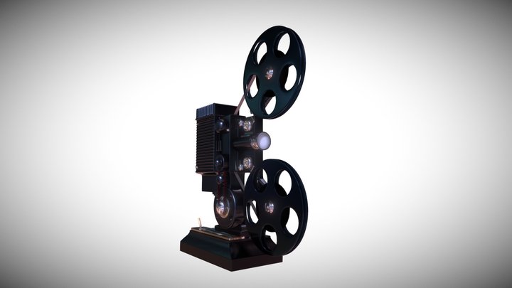 16mm Film Projector 3D Model