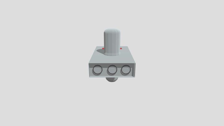 Simple portal gun from Rick & Morty 3D Model