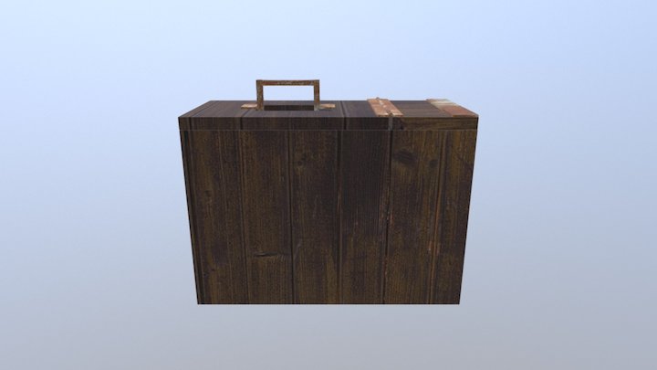 Crate 3D Model