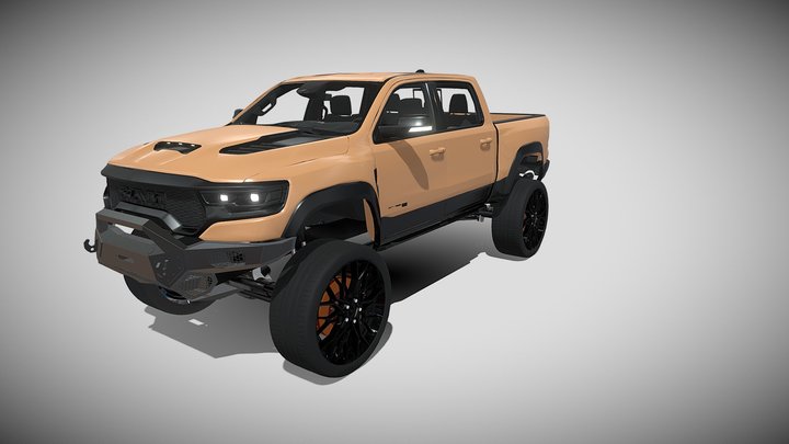 pickup truck fbx 3D Model