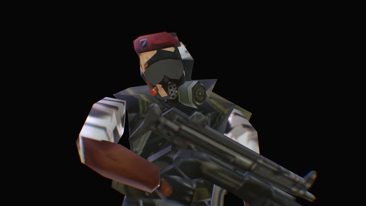 Half-Life: Hecu Grunt 3D Model
