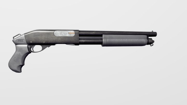 Remington 870 Breacher 3D Model