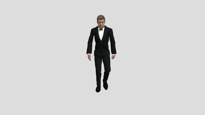 3D Character - Male Tuxedo 01 3D Model