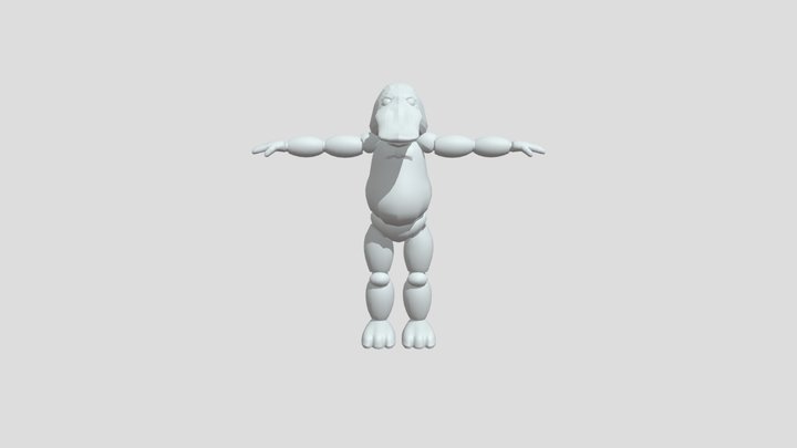FNAF Character Head - Platypus 3D Model