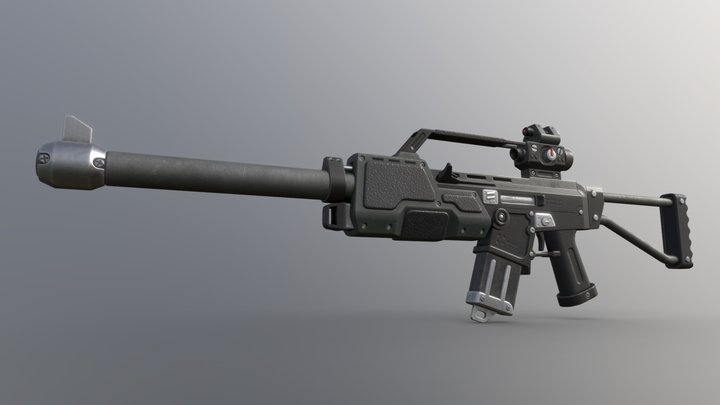 Team Fortress Classic Sniper Rifle 3D Model