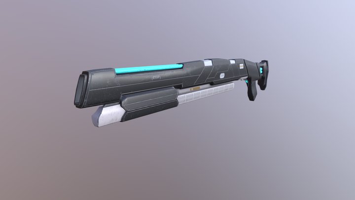 Futuristic Weapons Pack #1 (weapon 5) 3D Model