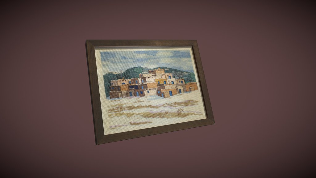 Felted Painting Scene