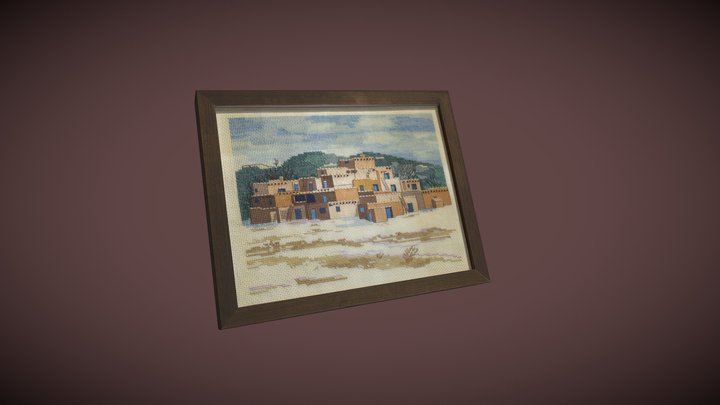 Felted Painting Scene – Free 3D Model STL