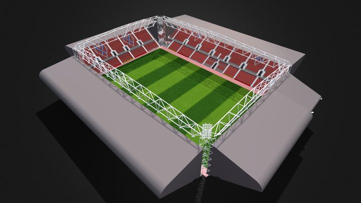 Tynecastle Stadium 3D Model