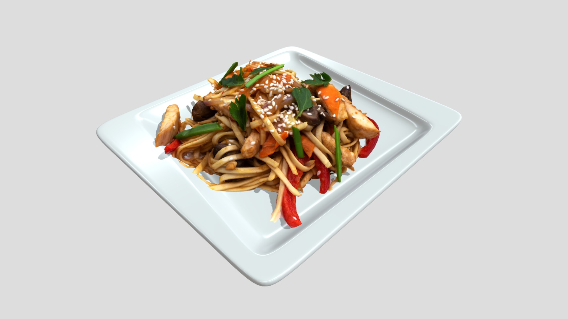 3D model 02 V1 - This is a 3D model of the 02 V1. The 3D model is about a plate of food.