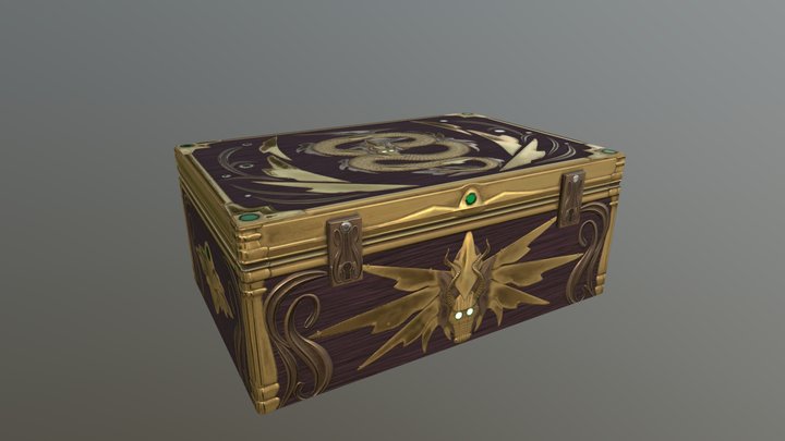 TP2 Normal Baking - Box for a Dragon's Heart 3D Model