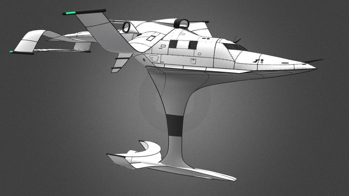 Foil Plane 3D Model