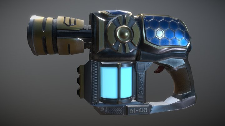 Exterminator - Blast pistol "Discharger" 3D Model