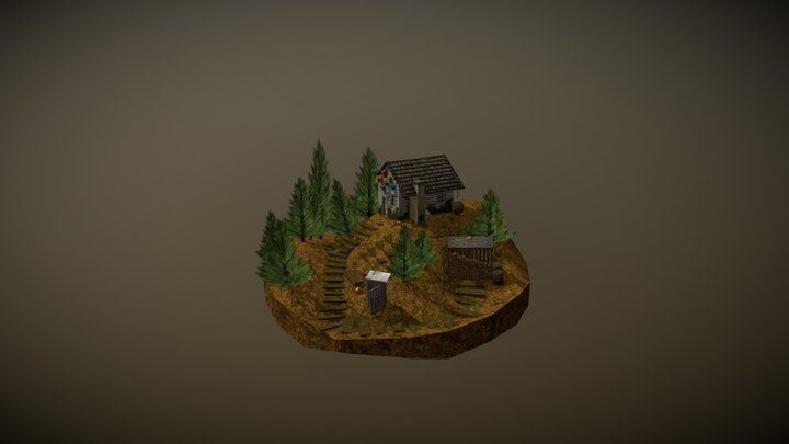 Diorama: living in the woods 3D Model