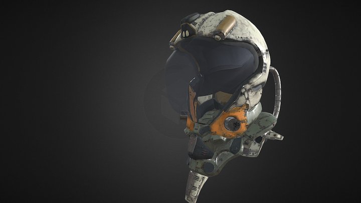 Sci Fi Helmet 3D Model