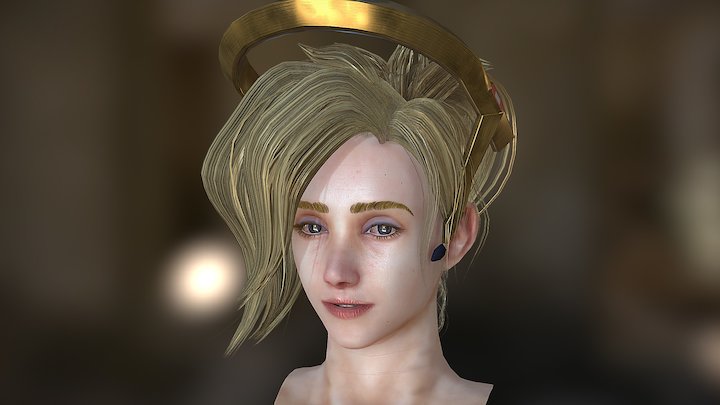 Mercy Fan_Art OverWatch 3D Model