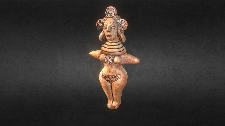 Indus Valley Goddess 3D Model