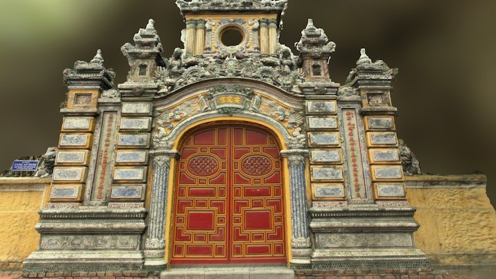 Cung An Dinh gate 3D Model