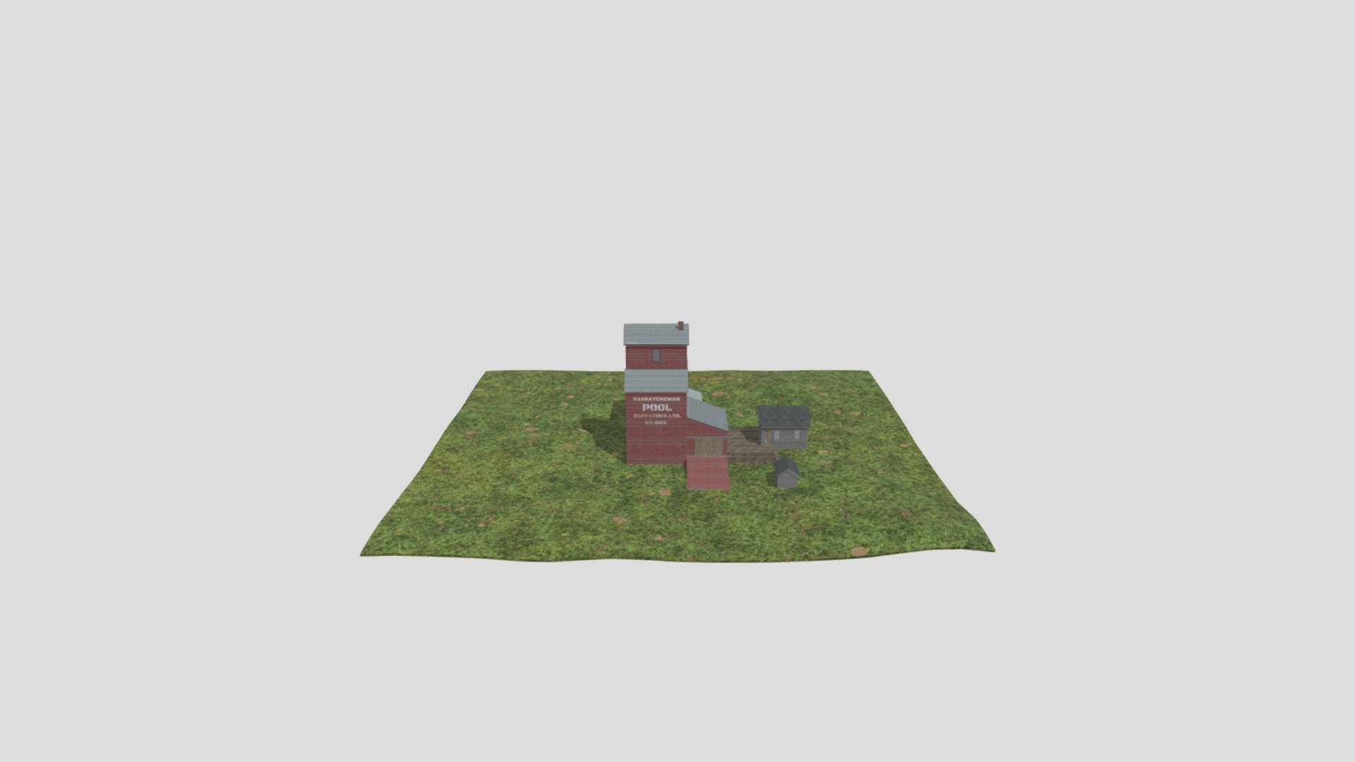 Grain Elevators LowPoly