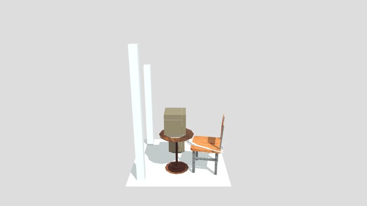 Forest Loner - Model 2 More Detailed Props 3D Model