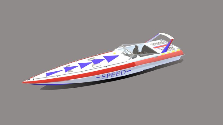 Racing-boat 3D models - Sketchfab