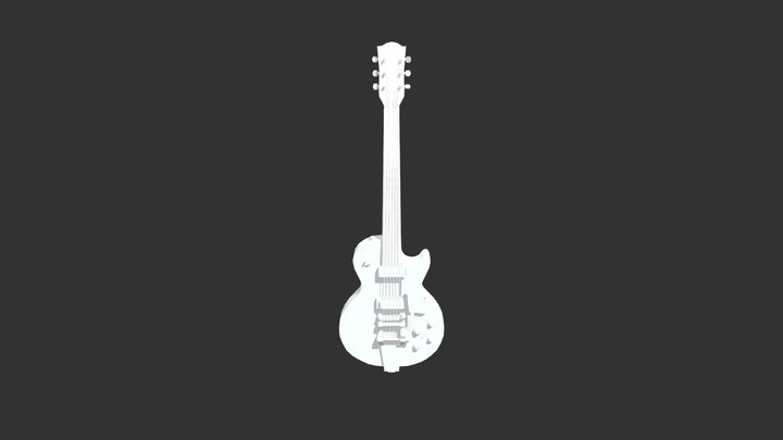 SM_ Guitar_01 3D Model