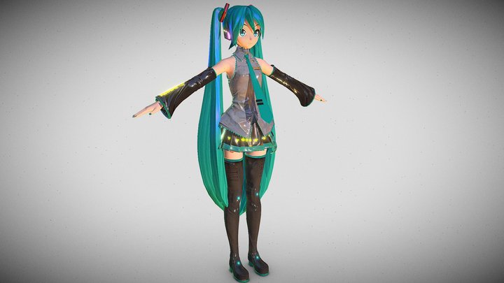 DT Extend Default Miku – Modello 3D gratuito STL
