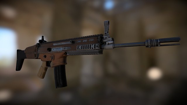 Scar L Low Poly 3D Model