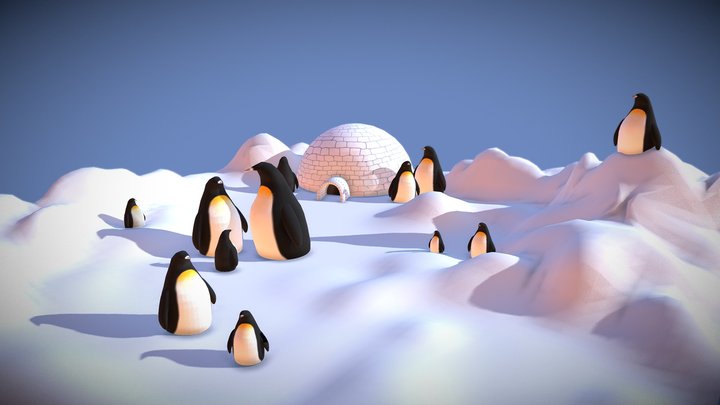 Pingwiny 3D Model