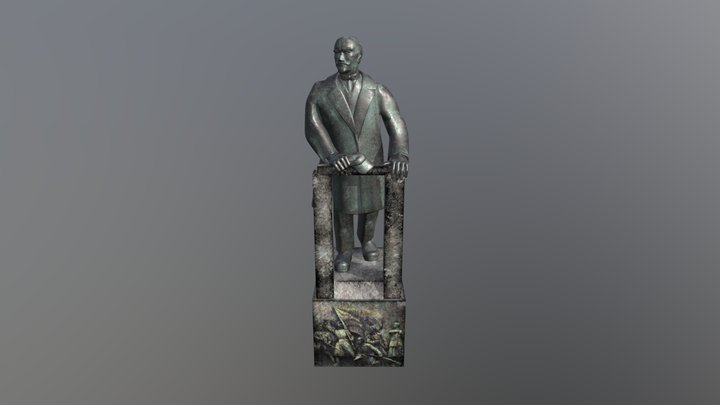Lenin statue 3D Model
