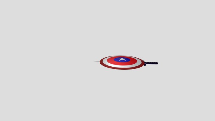 Captain America's Ultimate Shield 3D Model
