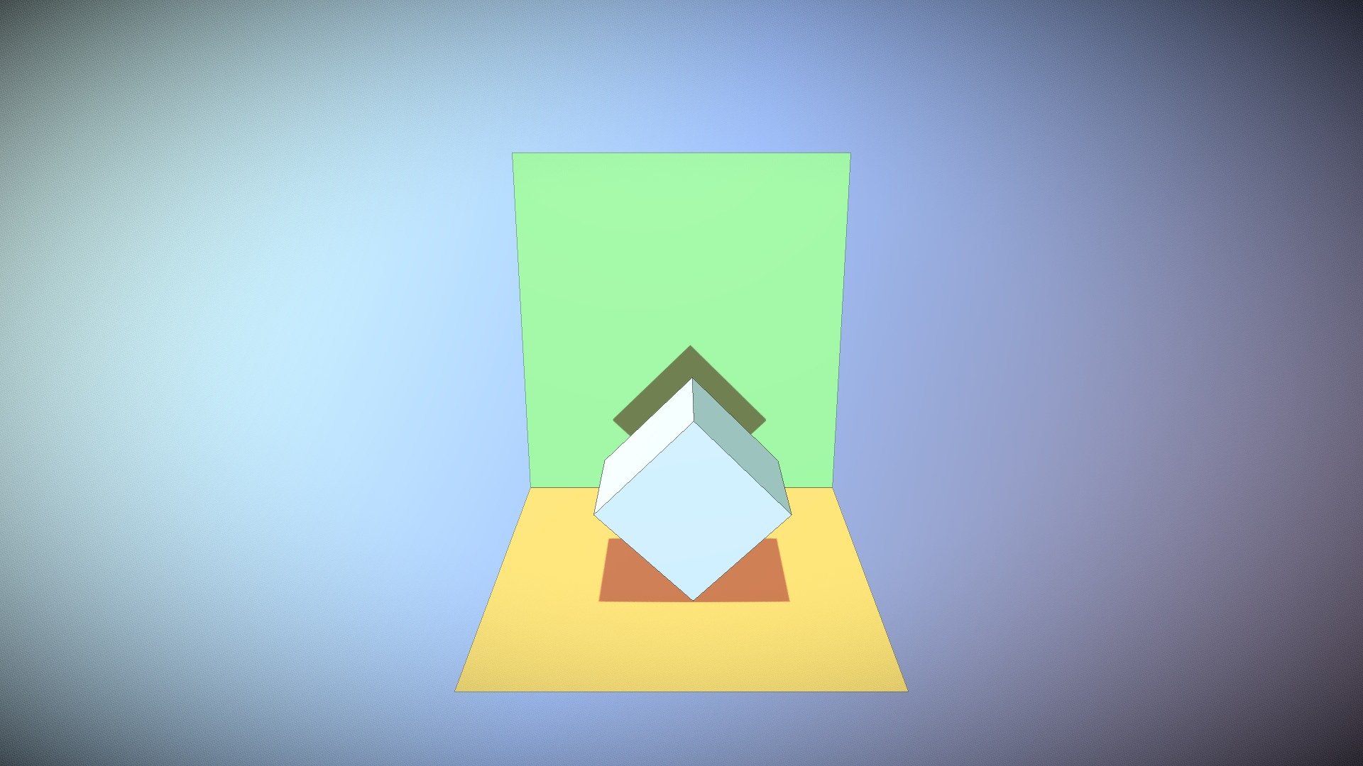 hexaedro apoyado en una arista