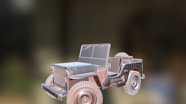 1943 Willy's Jeep 3D Model