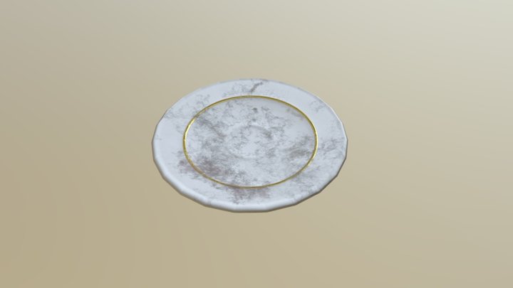 Porcelain Plate 3D Model