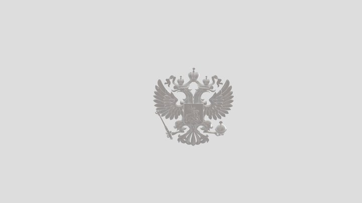 Municipal coat of arms Moscow 3D Model